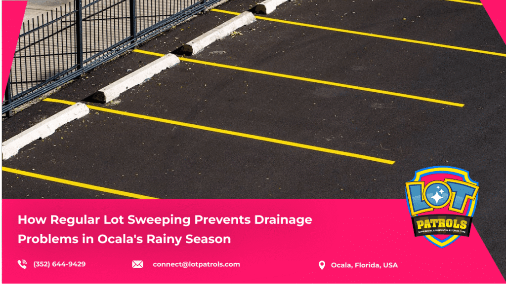 How Regular Lot Sweeping Prevents Drainage Problems in Ocala's Rainy Seasonblog